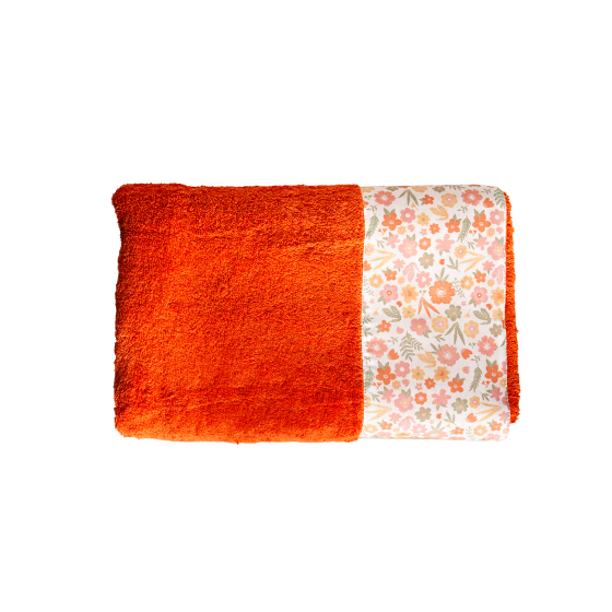 Toalla naranja flor Coral
