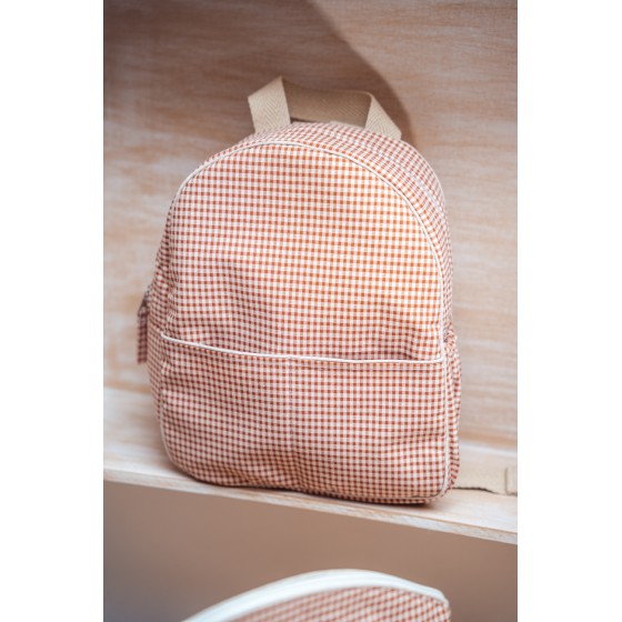 Mochila infantil vichy teja