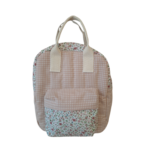 Mochila infantil vichy y...
