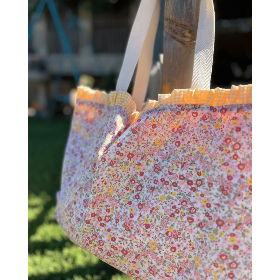 Bolsa playa grande flor...