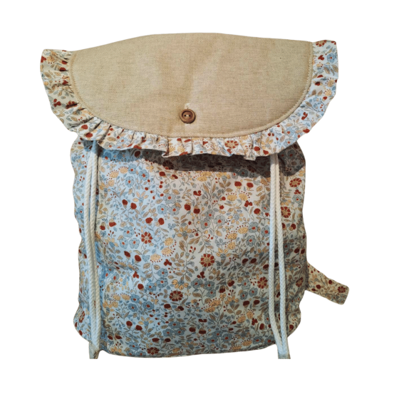 Mochila infantil tapa flor...