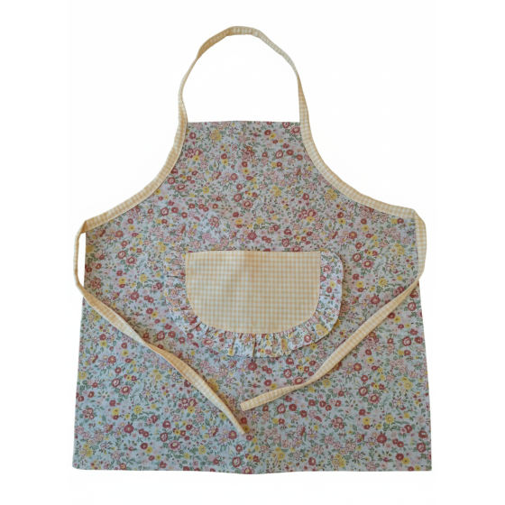 Delantal infantil flor Sálvora