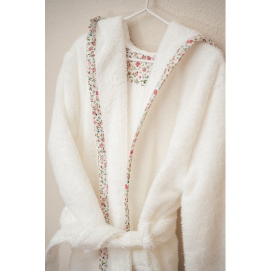 Albornoz personalizado flor Sara