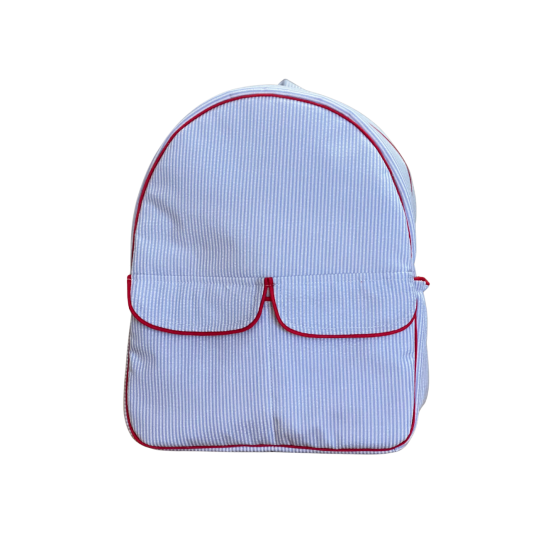 Mochila infantil impermeable raya azul