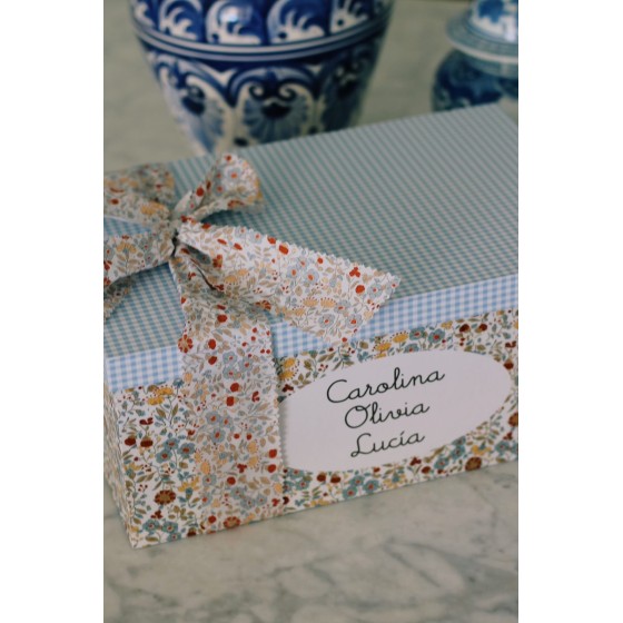 Caja multi función flor Candela y vichy
